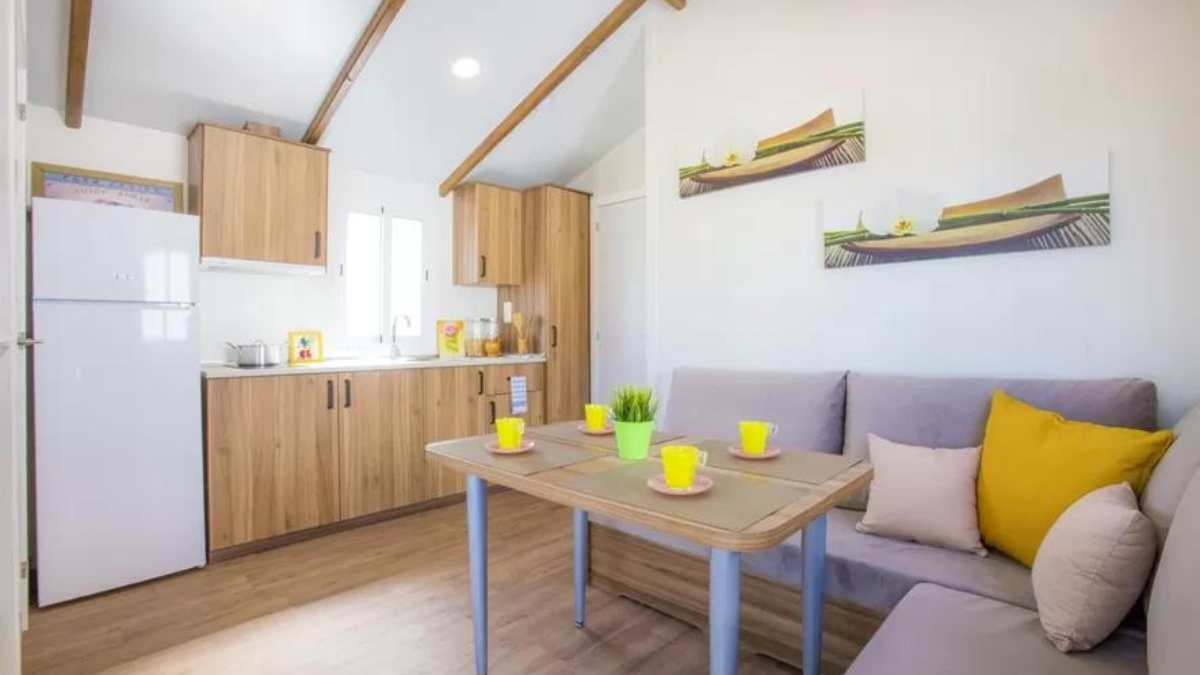 Salón casa prefabricada living