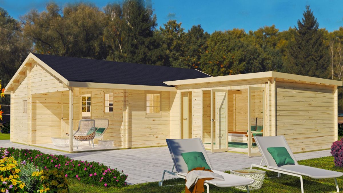 Fachada casa prefabricada Catalunya | Casas de Madera Modernas