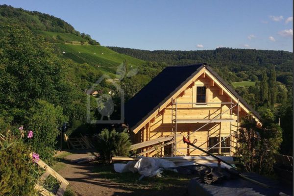 Fachada casa prefabricada Emma en terreno de un cliente | Pineca