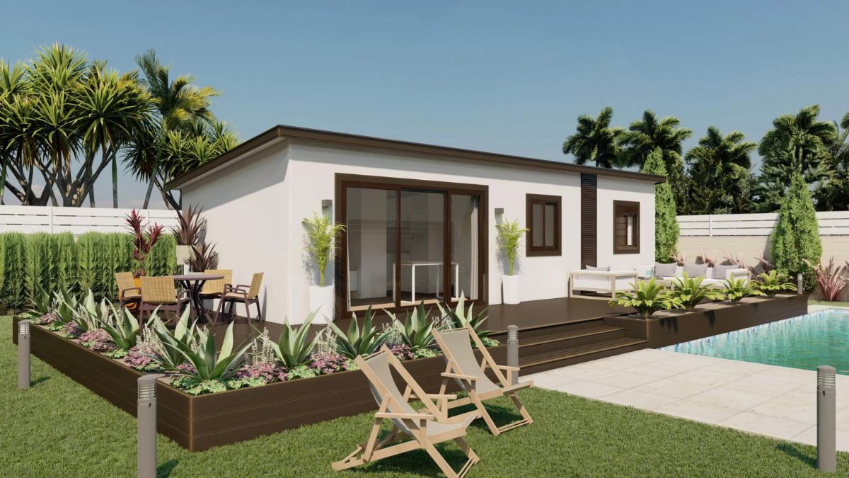 Fachada casa prefabricada Mariola