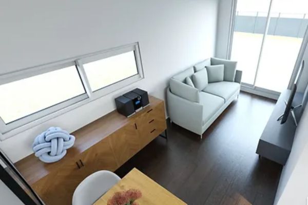Interior casa prefabricada Cubic 30