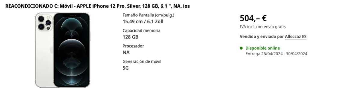 iphone por 504 euros 