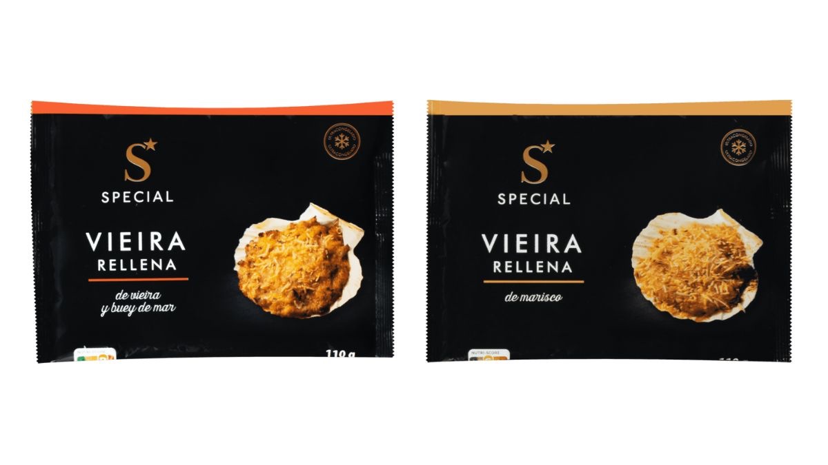 Vieiras rellenas de venta en Aldi para Navidad