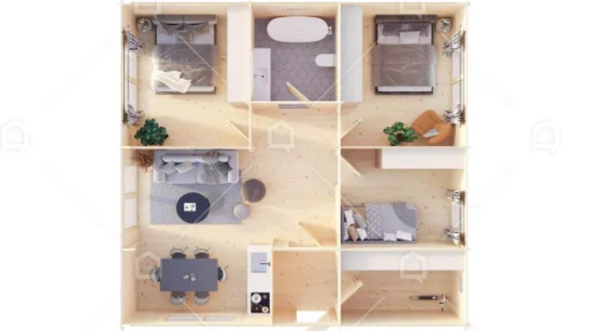 Plano casa prefabricada Milk
