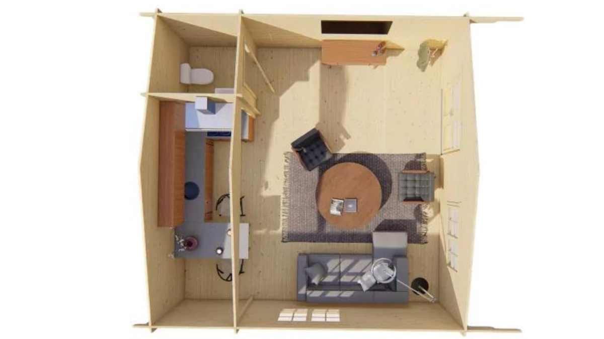 Interior casa prefabricada