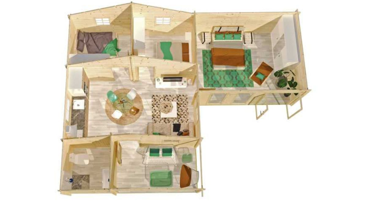 Planta casa prefabricada Catalunya