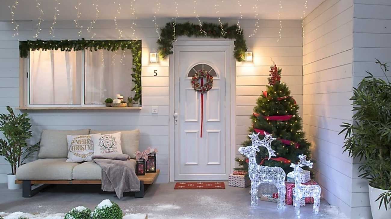 Entrada decorada Navidad