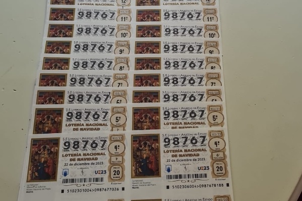 Décimos Lotería de Navidad 2023