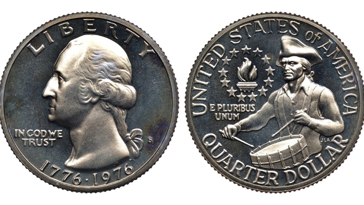 Moneda del bicentenario de Estados Unidos.