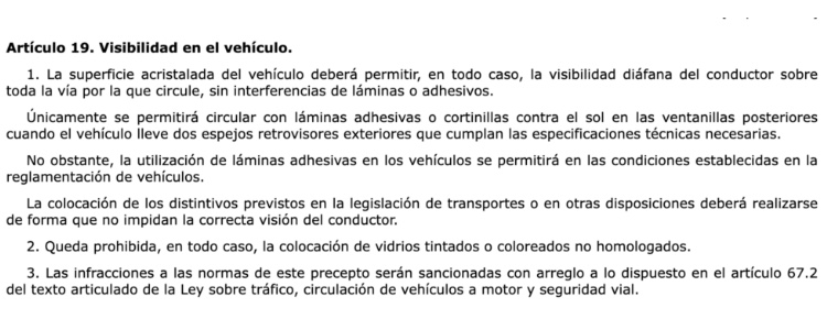 Articulo 19 Reglamento General de Circulación