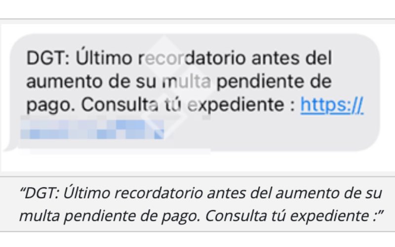 Ejemplo SMS DGT