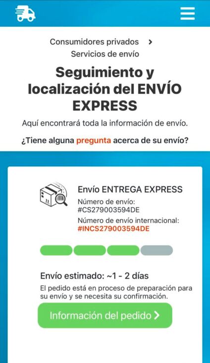 estafa del envío express
