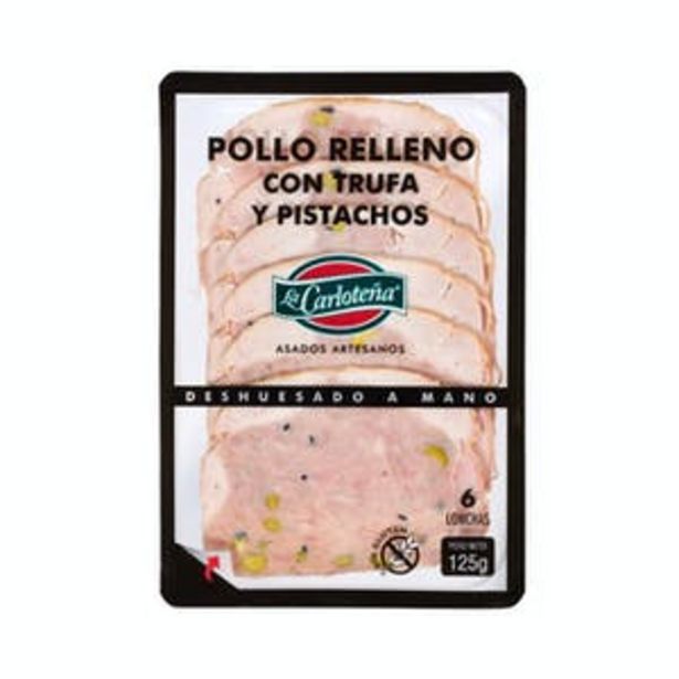 Pollo relleno con trufa