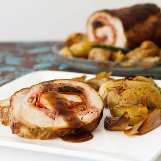 Recetas nochevieja Lomo relleno