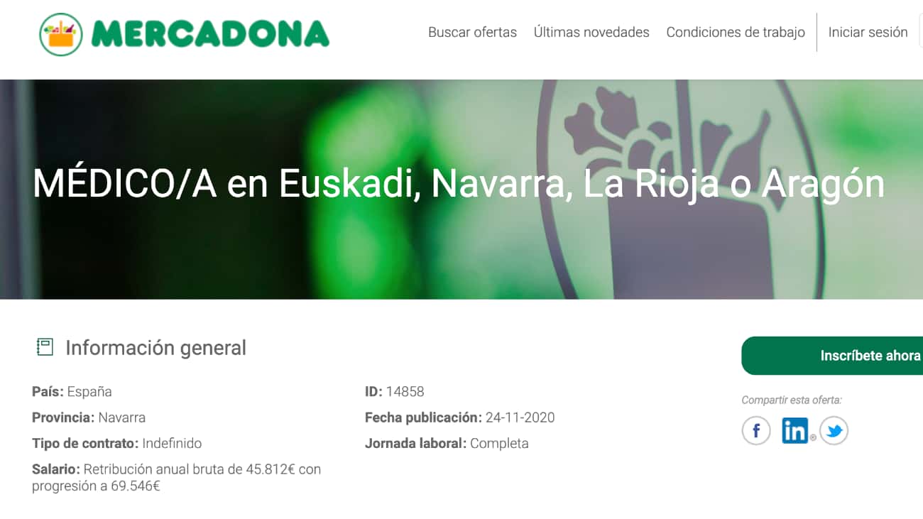sueldo 69.000 euros mercadona