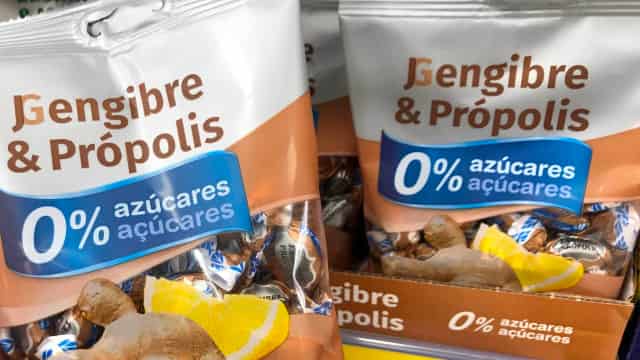 Caramelos de jengibre, limón y própolis