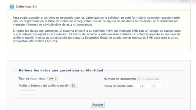 certificado de pensiones SMS
