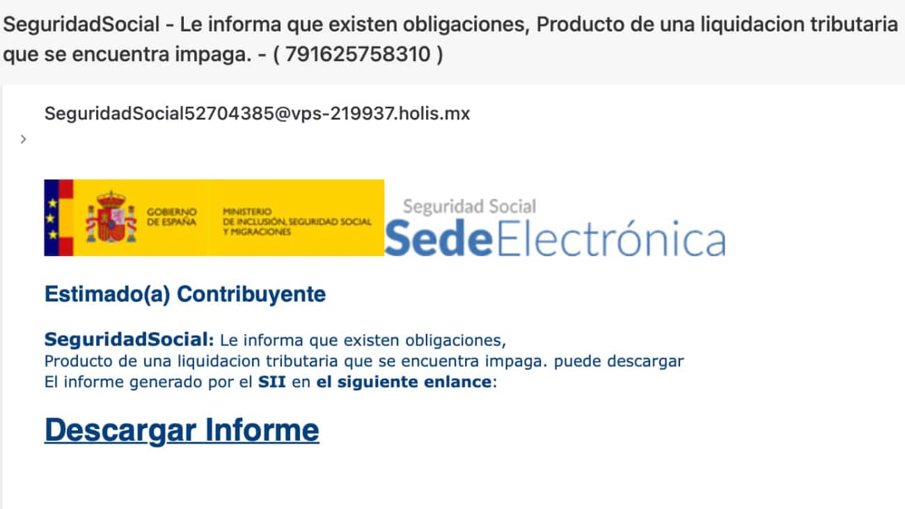 estafa seguridad social correos