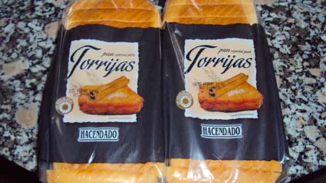 Pan rebanado especial para torrijas