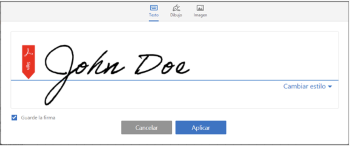 confirmar la firma de documento PDF